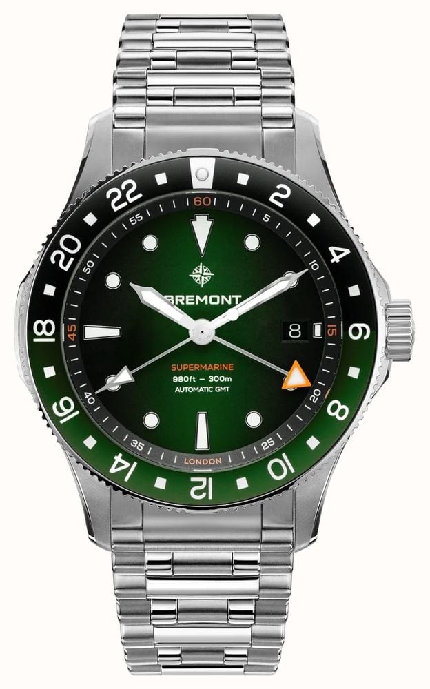 Bremont SM40-GMT-SS-GNBK-B