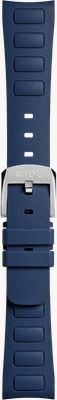 MIDO Multifort TV Blue Rubber Strap - Stainless Steel Pin Buckle M603018728