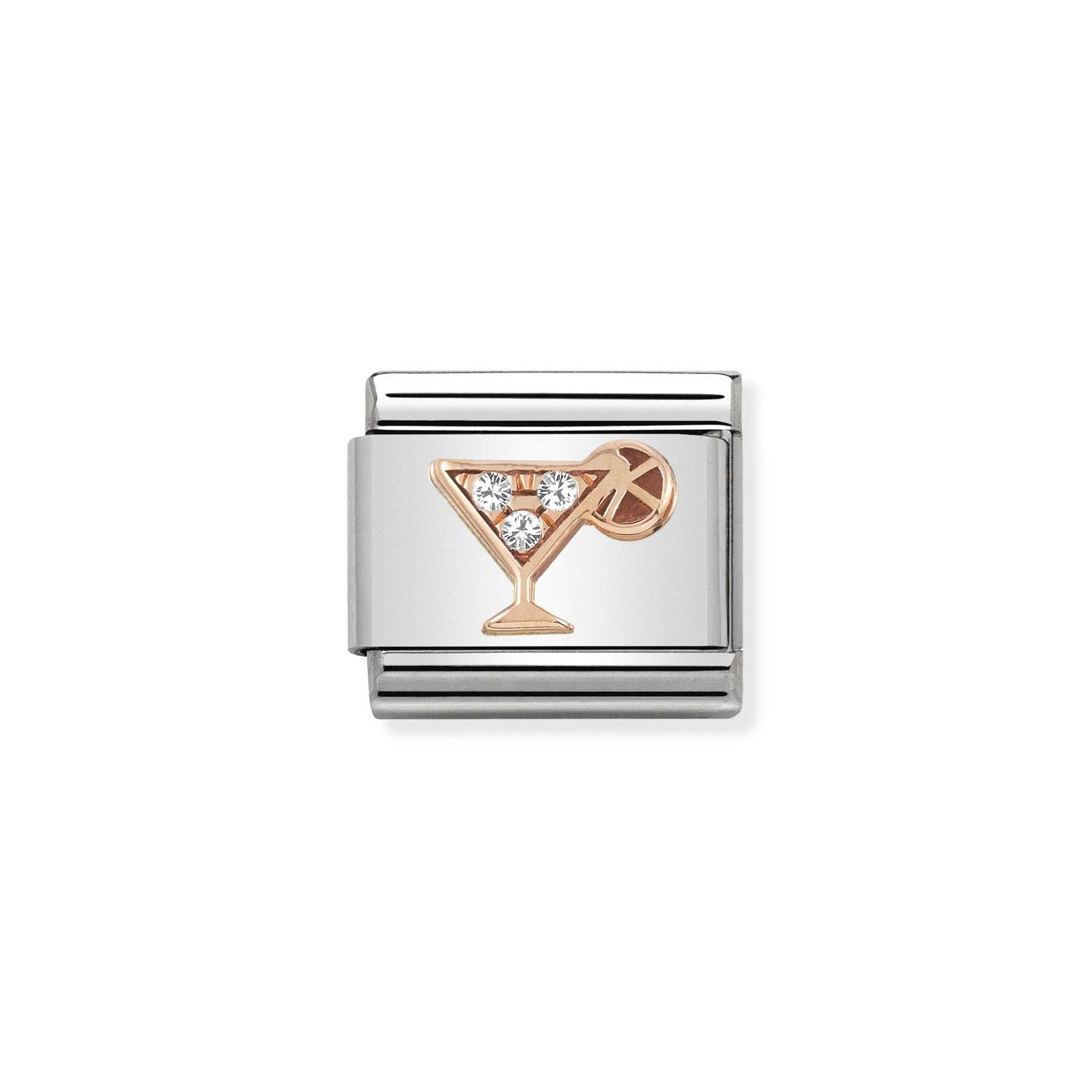 Nomination 430305/28 Classic Cocktail 9ct Rose Gold & Steel Jewellery