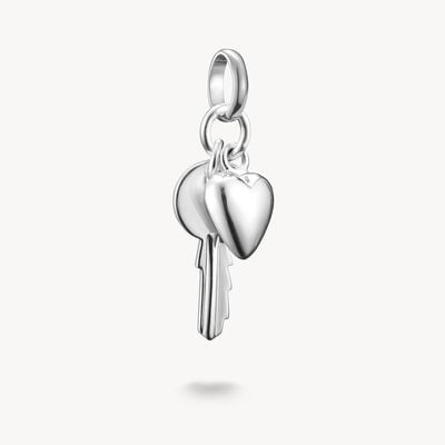 Thomas Sabo Silver Key with Heart Charm Pendant Connect CC1233-001-21