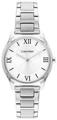 Calvin Klein Sculpted Essentials (28mm) White Dial / Stainless Steel Bracelet 25100213
