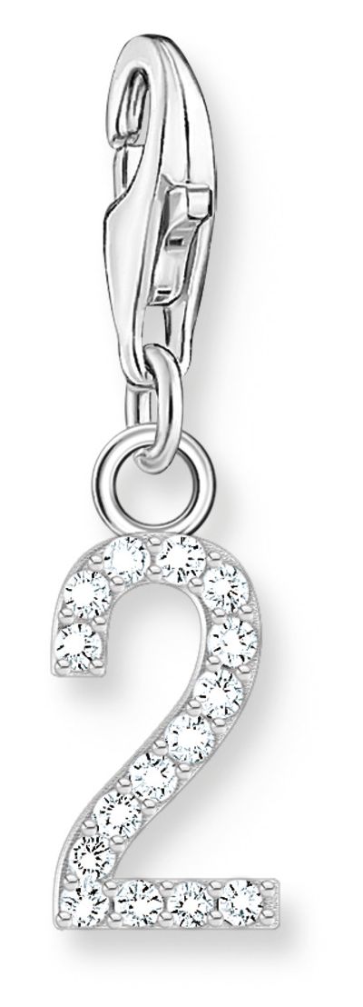 Thomas Sabo 2126-051-21 Silver Charm Pendant Number 2 With Jewellery