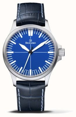 Damasko DK30 Three-Hand (39mm) Ocean Blue Dial / Blue Leather Strap SW10184.24