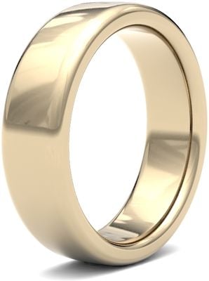 James Moore Wedding Rings | 9ct Yellow Gold | 6mm | Heavy | Soft Court | AG_6GHS-9Y