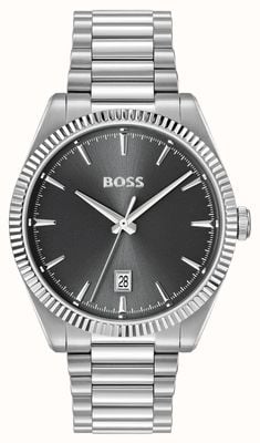 BOSS CHESWICK Three-Hand Quartz (40mm) Grey Dial / Stainless Steel Bracelet 1514310