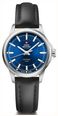 Swiss Military by Chrono Blue Dial Black Leather Strap Classic Dress Watch SM34105.10