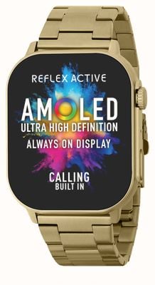 Reflex Active Series 29 Amoled Smart Calling Watch (36mm) Gold-Tone Stainless Steel Bracelet RA29-4084