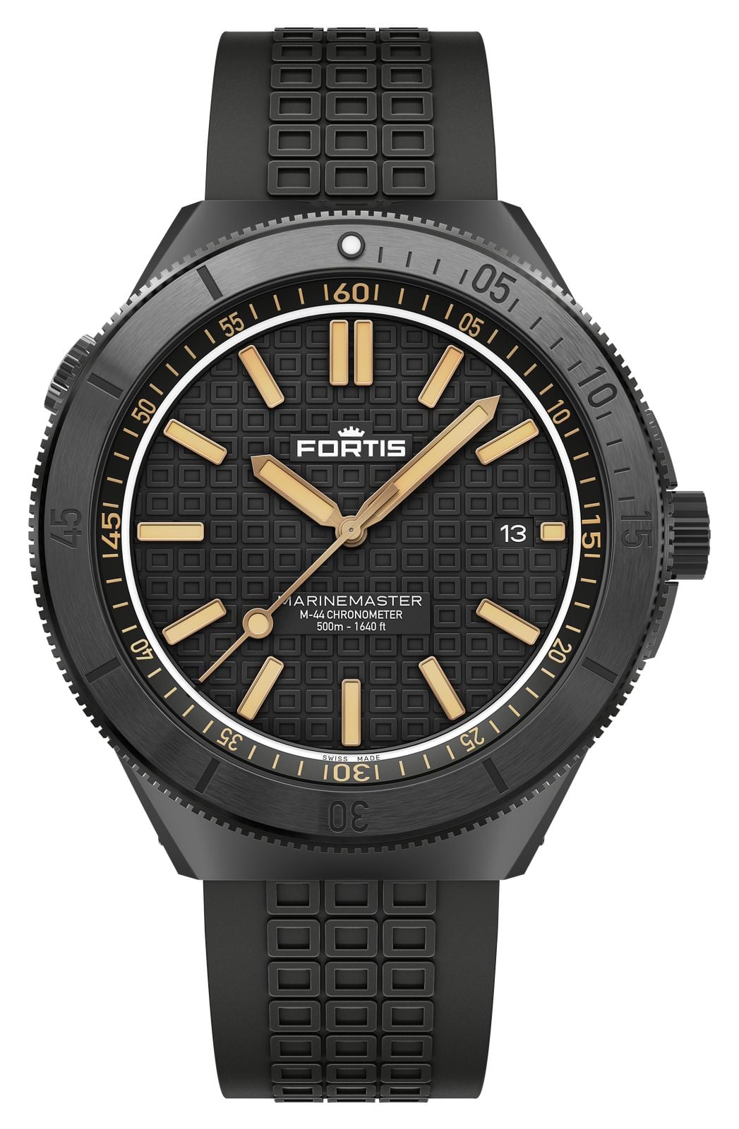 FORTIS F8120031 Marinemaster M-44 Chronometer Black Resin Watch