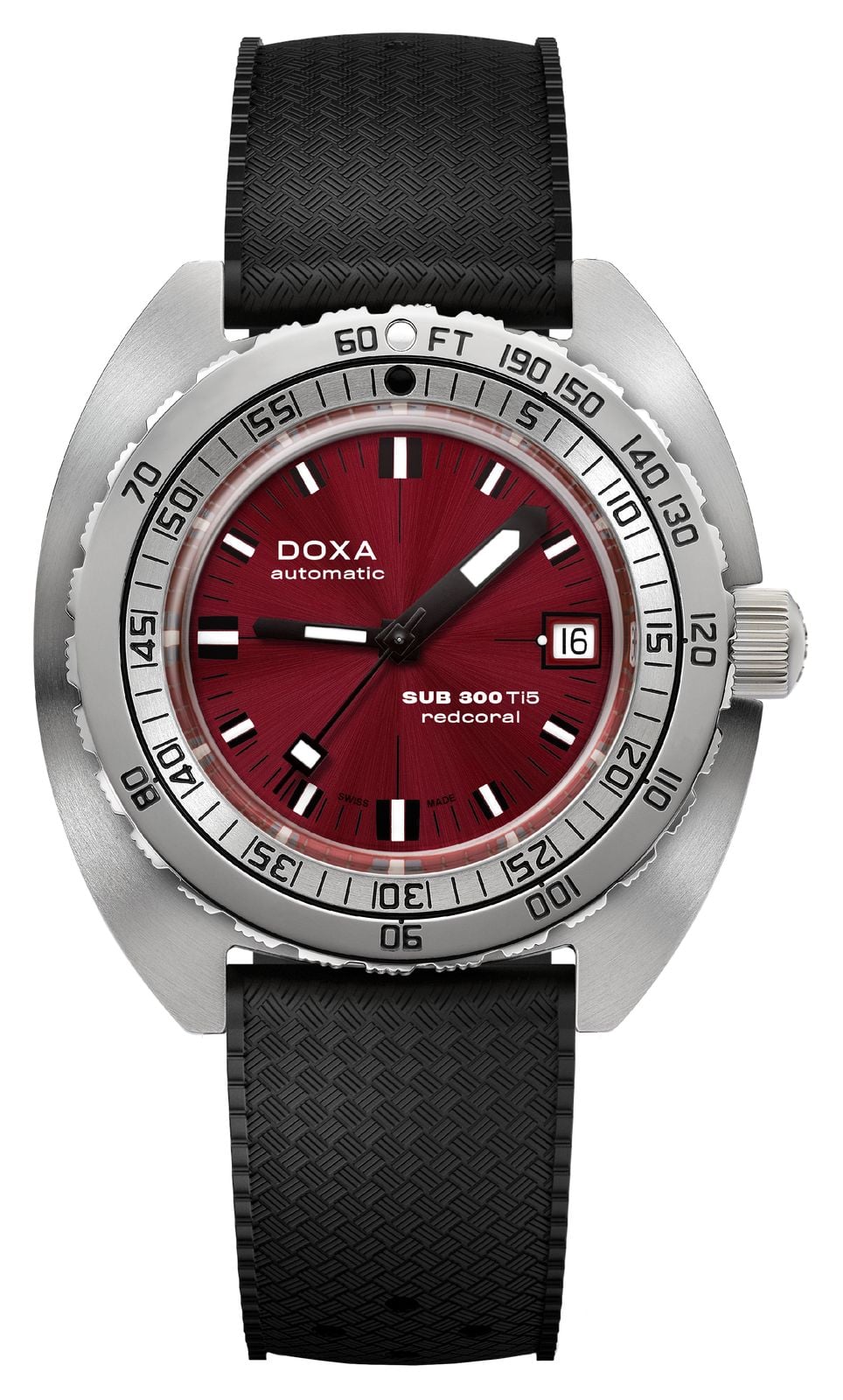 DOXA 823.50.161.20 SUB 300 Ti5 Redcoral (42.5mm) Red Sunray Watch
