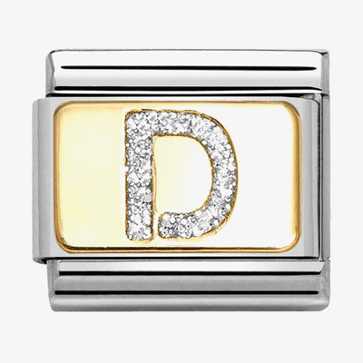 Nomination Classic Letter D Glitter Charm 030291/04