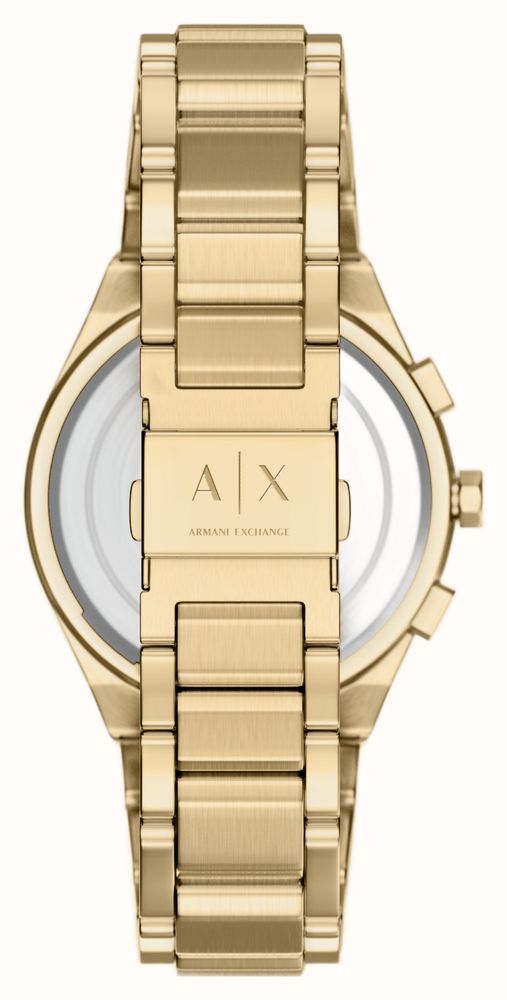Armani Exchange Quartz Chronograph (36mm) Gold Sunray Dial / Gold PVD Stainless Steel Bracelet AX6034 - alternate view 2