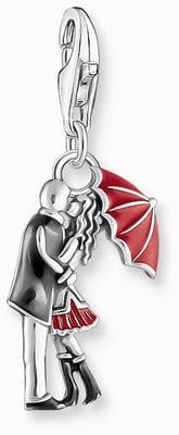 Thomas Sabo Kissing Couple Charm Pendant Sterling Silver 2069-664-10
