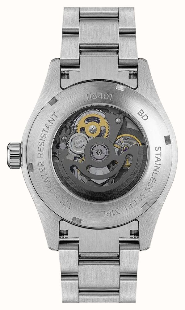 Ingersoll THE DECK Automatic (40mm) Black Skeleton Dial / Stainless Steel Bracelet I18401 - alternate view 4