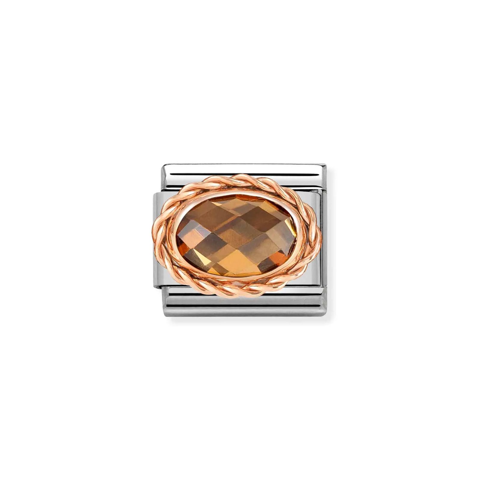 Nomination 430603/012 Classic Faceted Champagne CZ Stone Jewellery