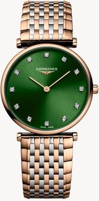LONGINES La Grande Classique De Longines (29mm) Sunray Green Dial / Two-Tone Stainless Steel Bracelet L45121087