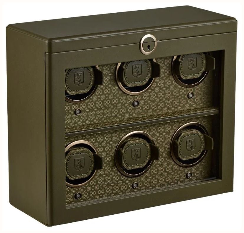 WOLF Wolf Earth 6 Piece Watch Winder in Olive 191641 - alternate view 2