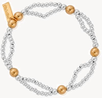 ChloBo Gold and Silver Entwined Bracelet GMBDCC