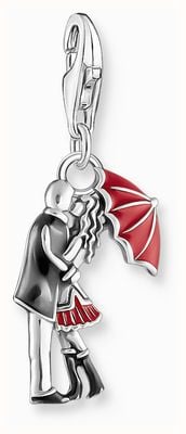 Thomas Sabo Kissing Couple Charm Pendant Sterling Silver 2069-664-10