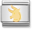 Nomination Classic Taurus 18ct Gold & Steel Charm 030104/02
