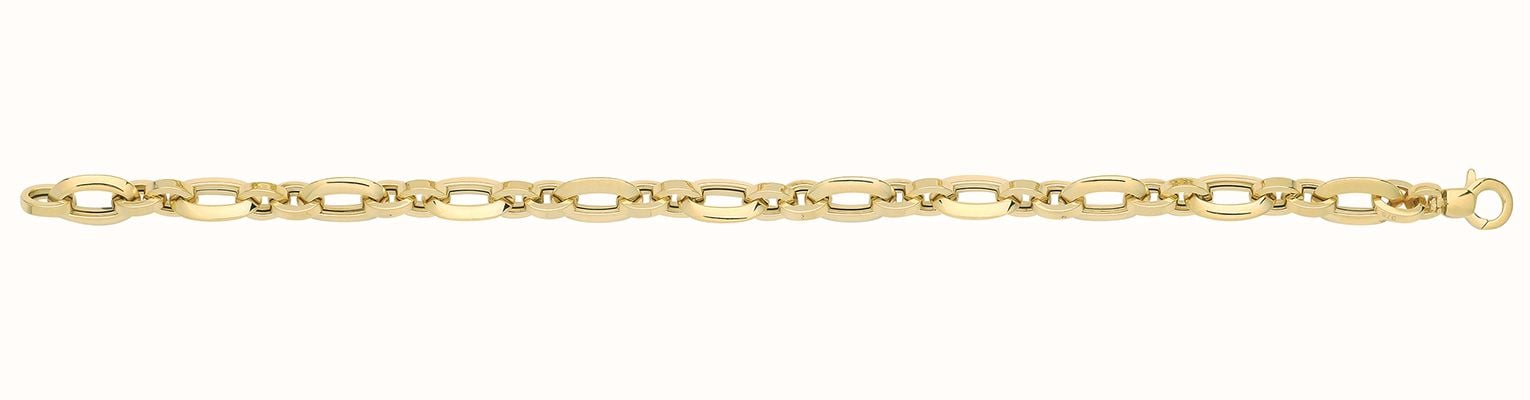 James Moore TH 9ct Yellow Gold Hollow Bracelet BR686