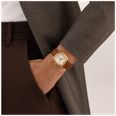 Hamilton American Classic Cushion Mechanical (30mm) Sandblasted Beige Dial / Brown Leather Strap Watch H36119520 - alternate view 7