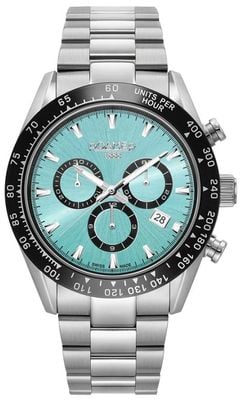 Roamer Monza 100 Chronograph (42mm) Blue Dial / Stainless Steel Bracelet 850837 41 05 20