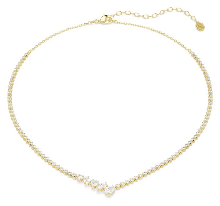 Swarovski 5747931 Mesmera necklace, Mixed cuts, White, 18K Jewellery