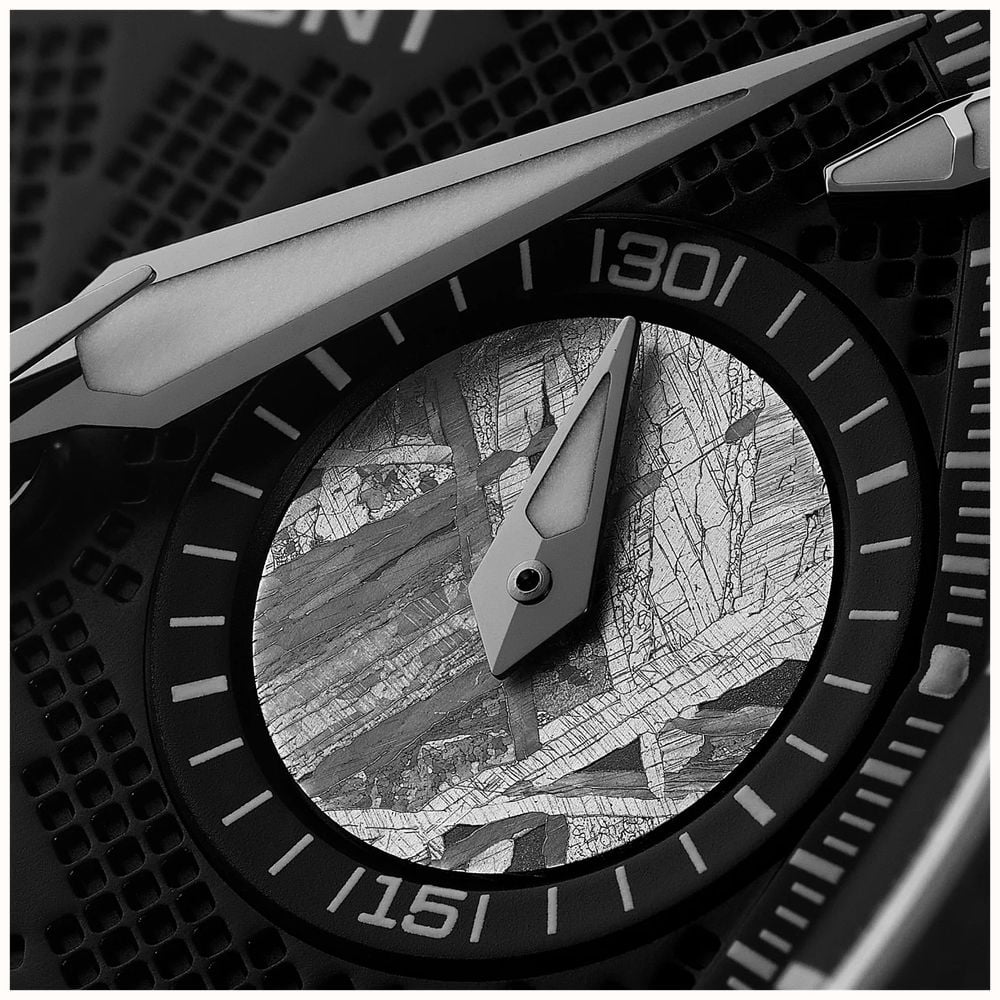 Bremont Supernova Chronograph Hawking Edition (41mm) Black Galvanic Metal Dial / Black Steel Bracelet SN41-CHR-DLC-HWK-B - alternate view 6