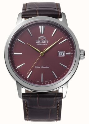 Orient European Exclusive Automatic (41.6mm) Red Dial / Dark Brown Leather Strap RA-AC0F15R30B