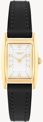 Coach Reese Two-Hand Quartz (20mm) White Dial / Black Leather Strap 14504647