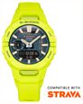 Casio G-SHOCK GBA-950 Series Step Tracker (43.9mm) Dark Blue Dial / Lime Green Resin Band GBA-950-9A3ER - alternate view 2