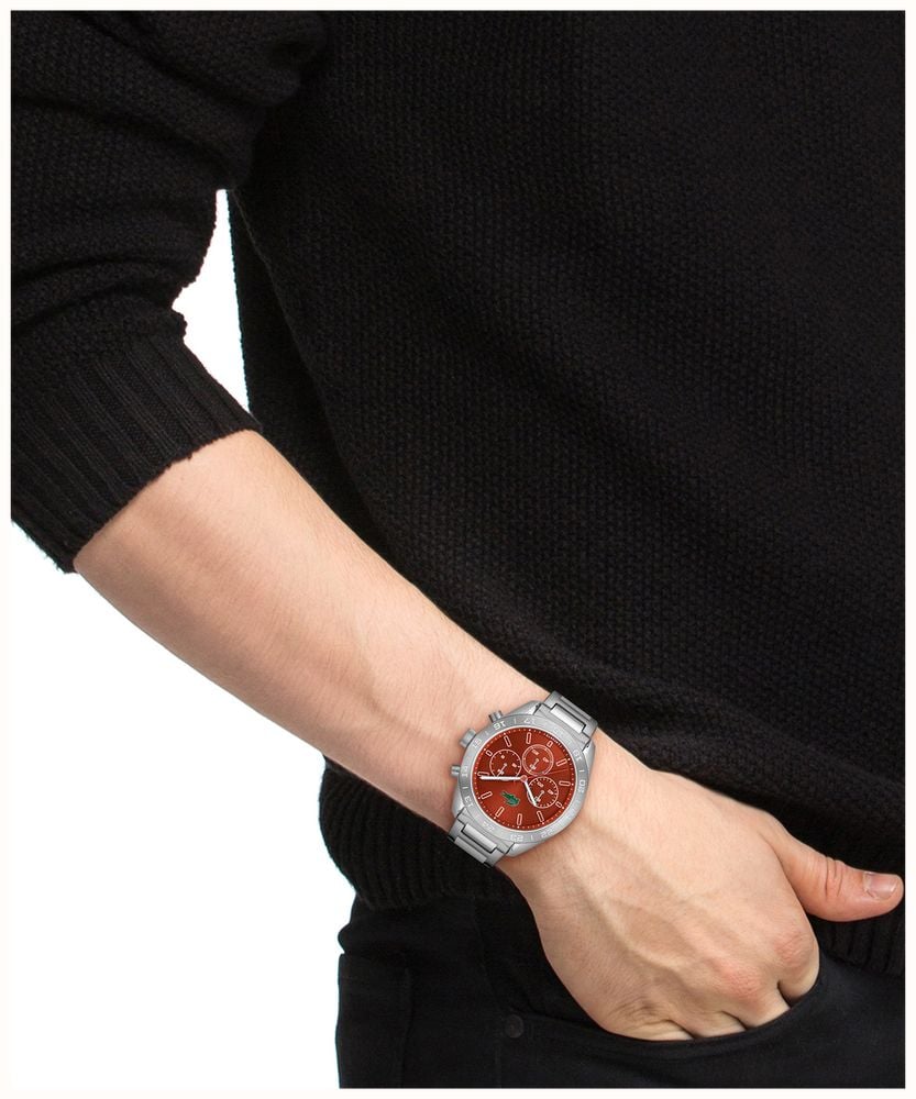 Lacoste Stainless Steel Red Dail Boston Watch 2011535 - alternate view 4