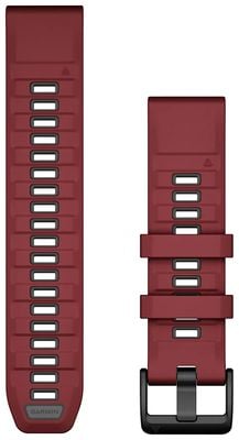 Garmin QuickFit® 22 Watch Strap Only, Marsala/Graphite Silicone 010-13392-06