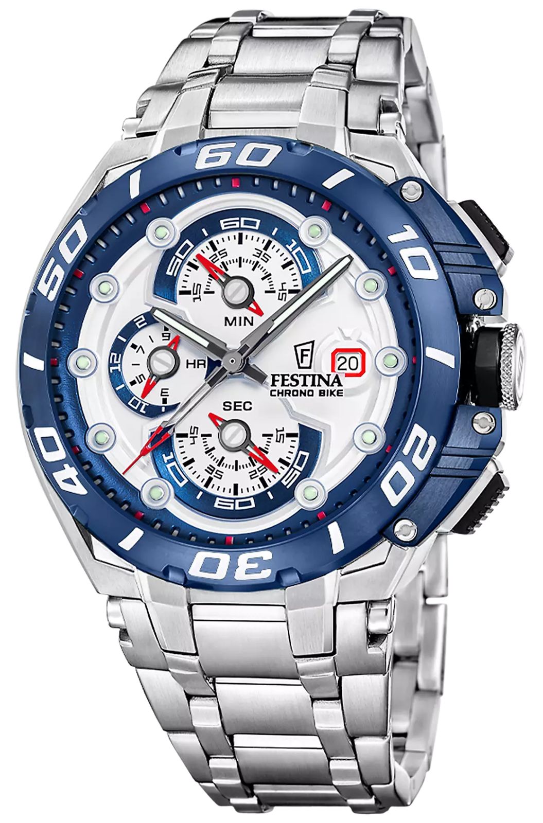 Festina F20754/1 Chrono Bike 2026 (46mm) White Dial / Watch