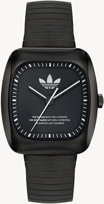 Adidas RETRO WAVE ONE (37mm) Black Dial / Black Stainless Steel Expansion Bracelet AOSY24026
