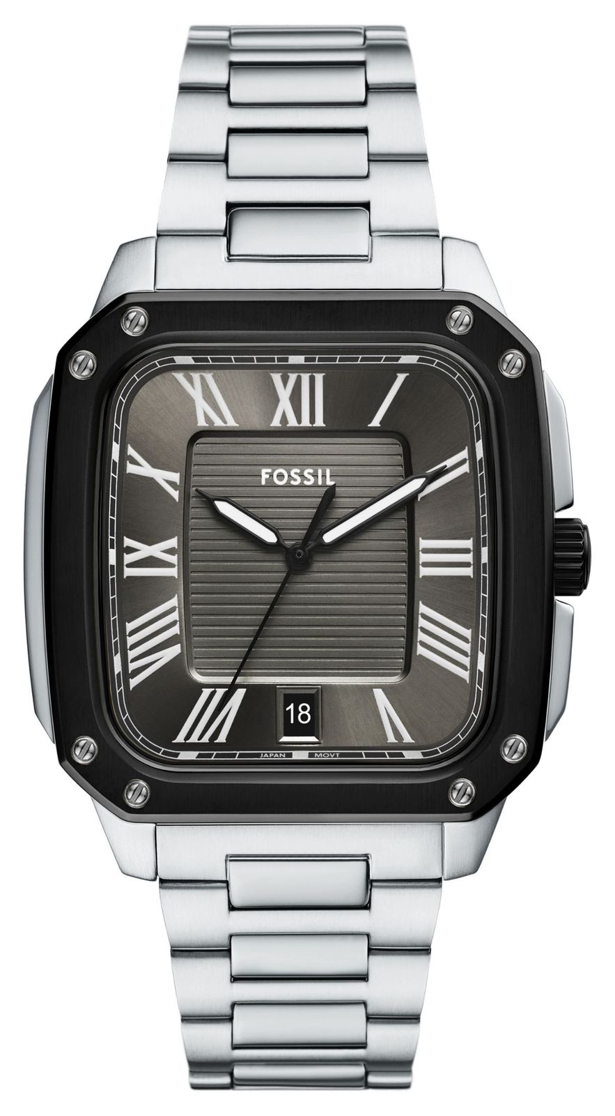 Fossil FS6122 Men's Crosby (42mm) Textured Grey Dial / Watch