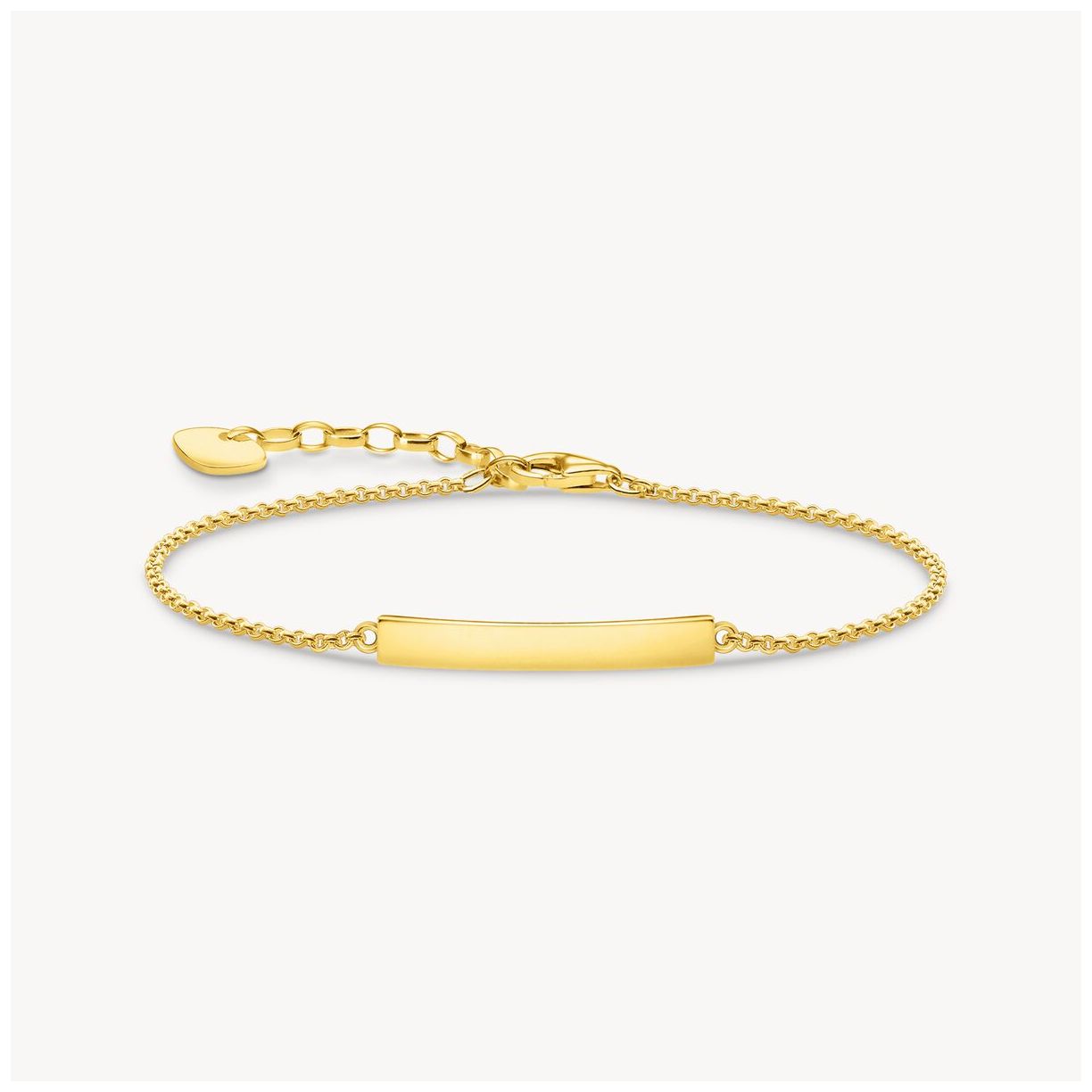 Thomas Sabo A1974-413-39-L19V Classic 18ct Gold-Plated Jewellery