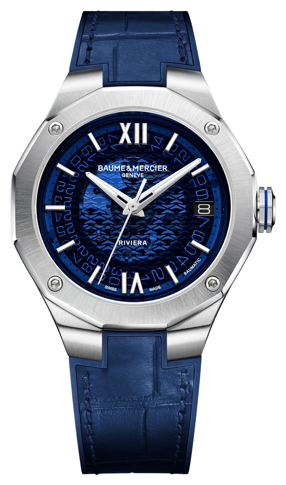 Baume & Mercier 10714 Men's Riviera Automatic Blue Dial / Watch