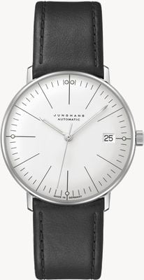 Junghans Max Bill | Kleine | Automatic | Black Leather Strap 27/4105.02