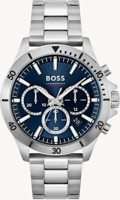 BOSS Men's Troper | Blue Chronograph Dial | Stainless Steel Bracelet 1514069