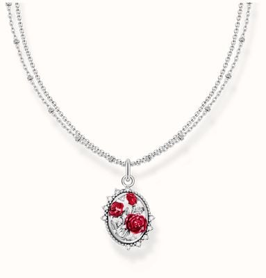 Thomas Sabo Silver necklace with pendant Roses Romance KE2302-691-10-L45V