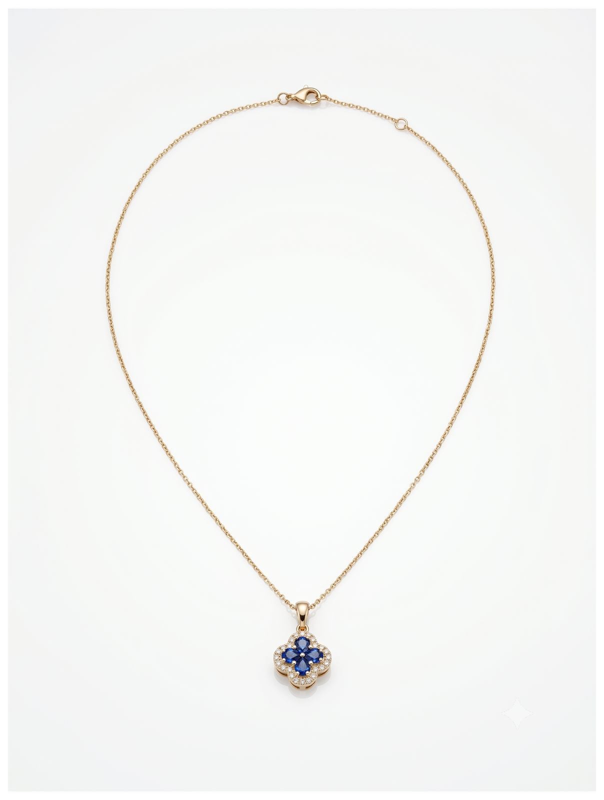 James Moore & Co SP6348 9ct Yellow Gold Clover Diamond And Jewellery