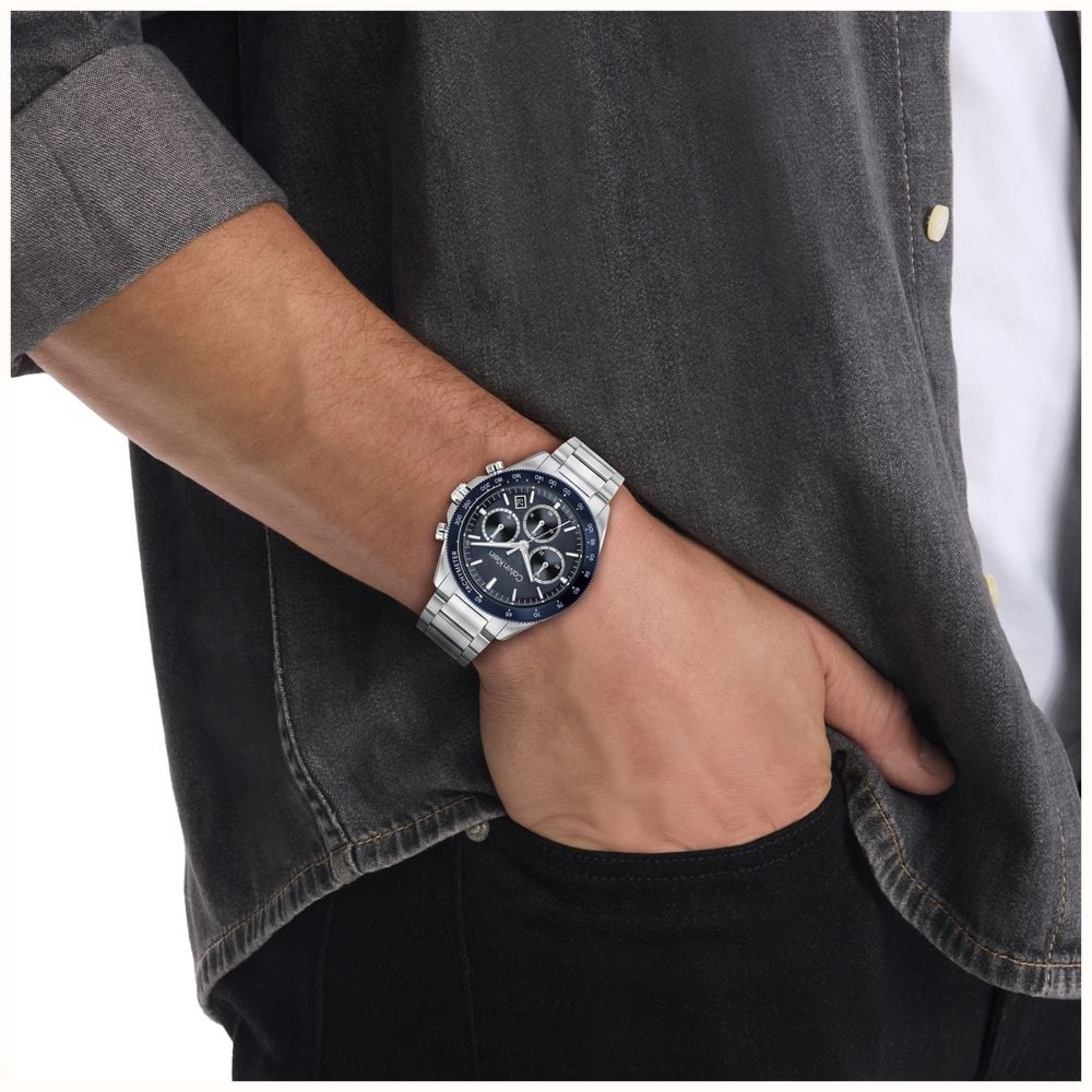 Calvin Klein Sport Luxe Quartz Chronograph (40mm) Blue Dial / Stainless Steel Bracelet 25200607 - alternate view 4