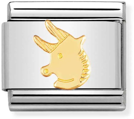 Nomination Classic Taurus 18ct Gold & Steel Charm 030104/02