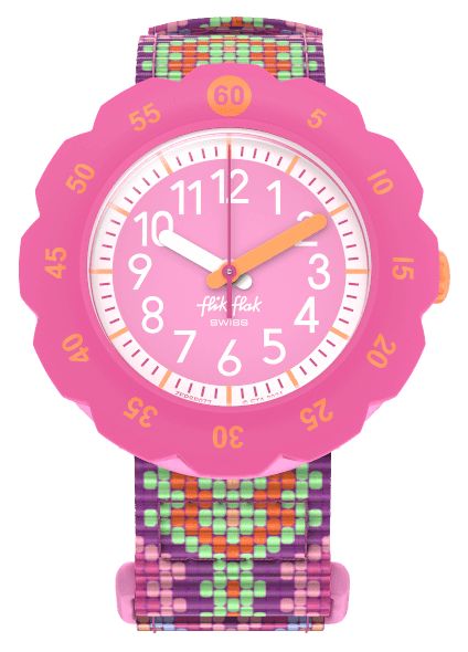 Flik Flak FPSP072 Kid’s LOOP IN PINK (34.75mm) Pink Dial / Watch