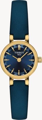 Tissot Lovely Round Quartz (19.5mm) Deep-Blue Dial / Deep-Blue Leather Strap T1400093604100