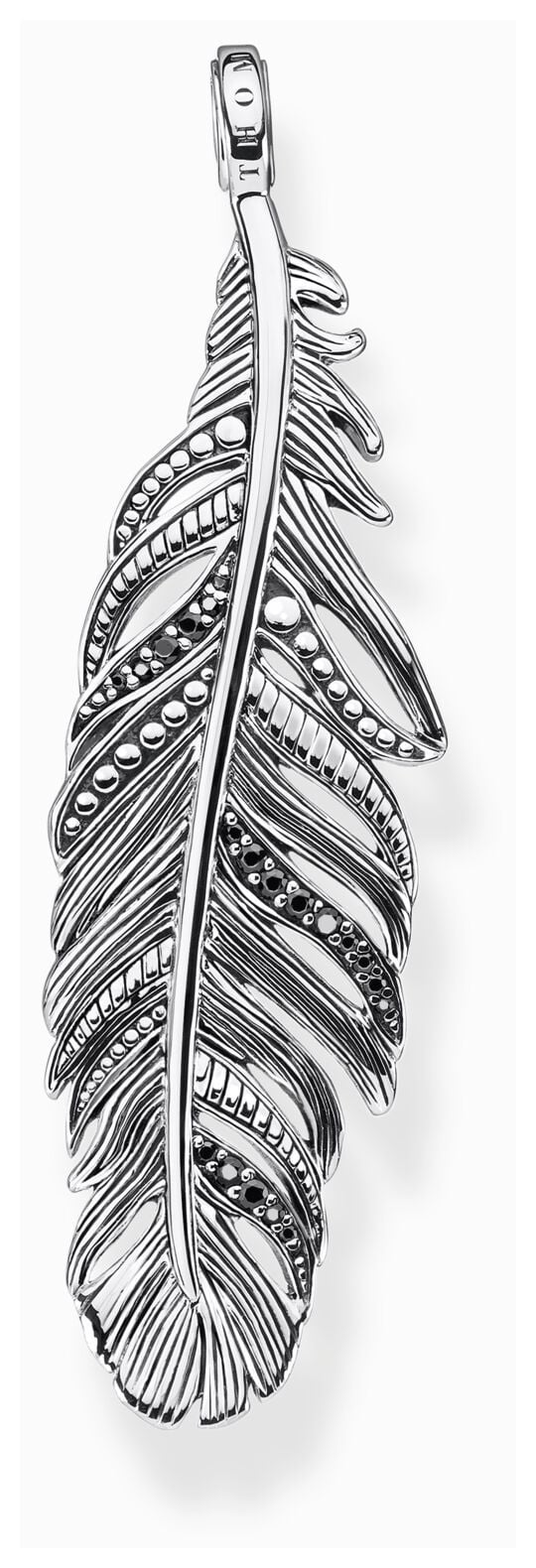 Photos - Pendant / Choker Necklace Thomas Sabo PE884-643-11 Feather Pendant Sterling Silver - Jewellery Sterling Silver PE884-643-11