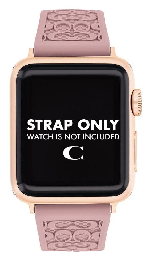 Coach 14700040 Apple Watch Strap (38/40/41mm) Pink Silicone