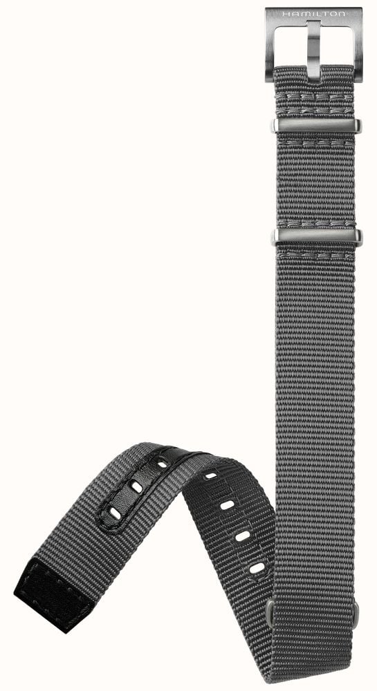 Hamilton Straps Khaki Aviation Grey Nato Strap 18mm (STRAP ONLY