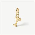 D.LOUISE Gold Plated Martini Glass Charm ch-80